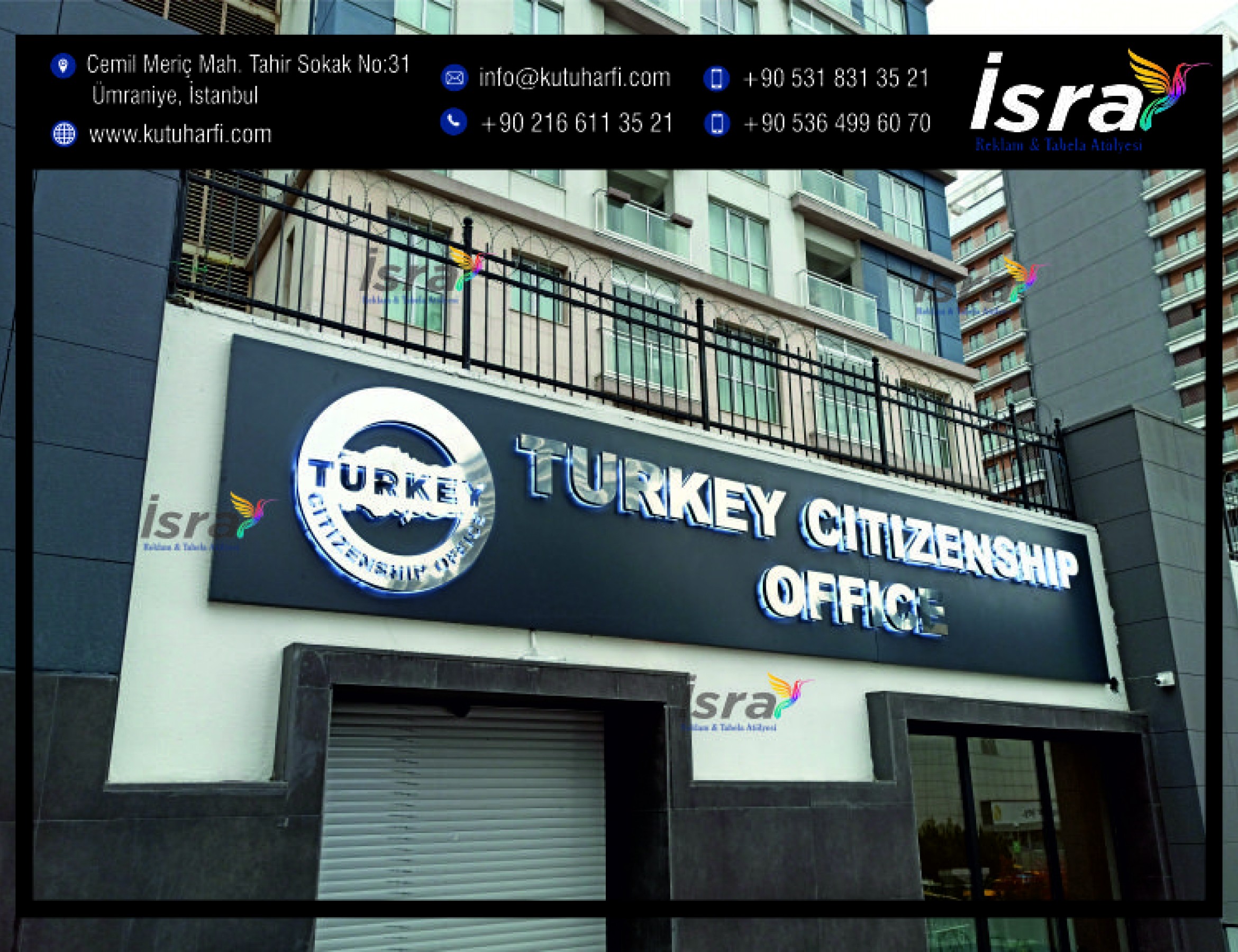 Fason kutu harf imalatı
