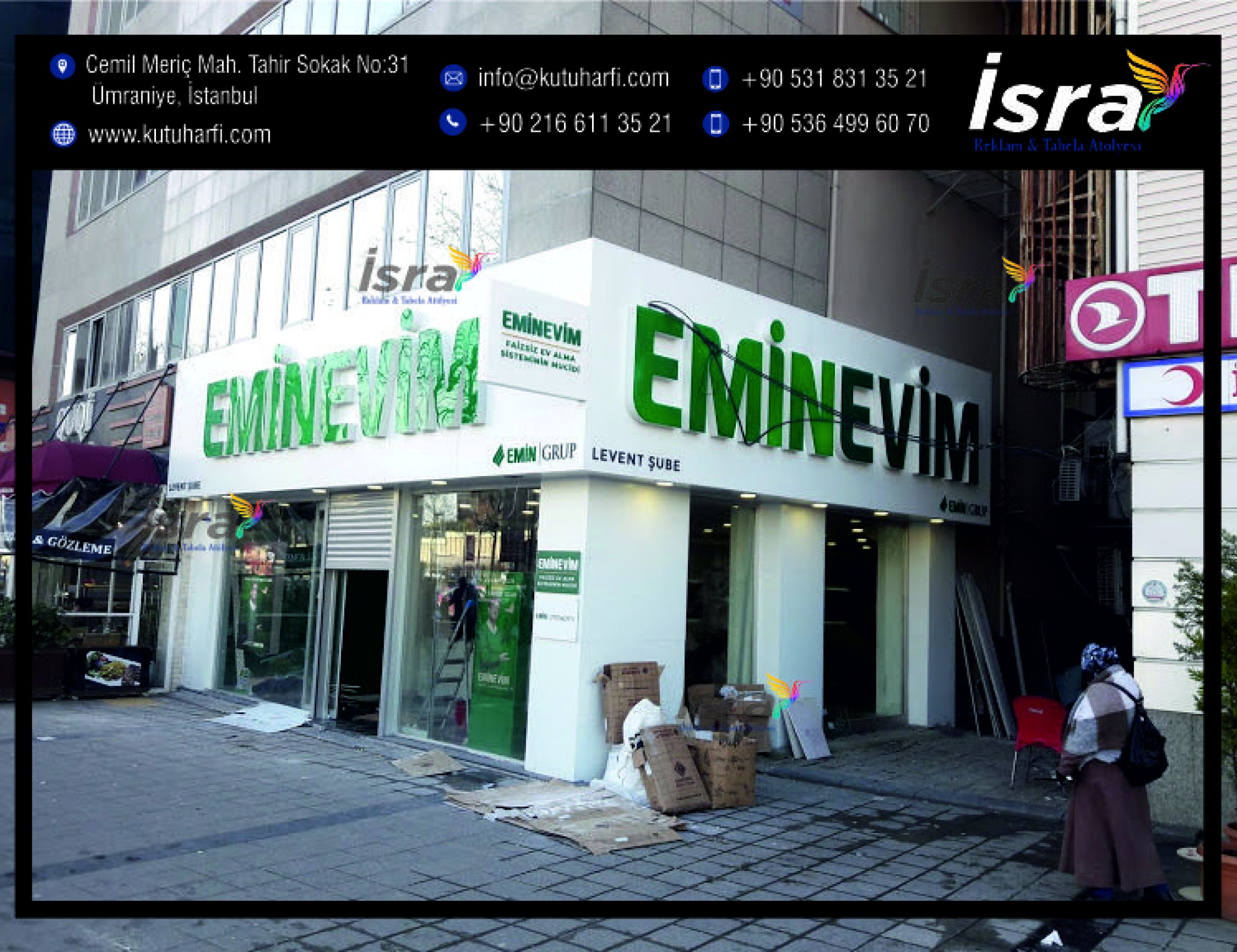 Fason kutu harf imalatı